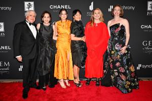 Charles Teichman, Marie-Josée Kravis, Alysa Teichman, Woju Kim, Elizabeth Kaupas, and Lisa Bridge