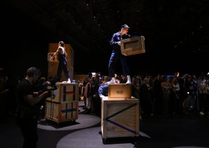 The scene at Hermès Parade: A Live Story of The Home Collection.