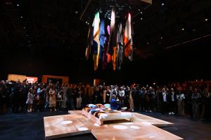 The scene at Hermès Parade: A Live Story of The Home Collection.