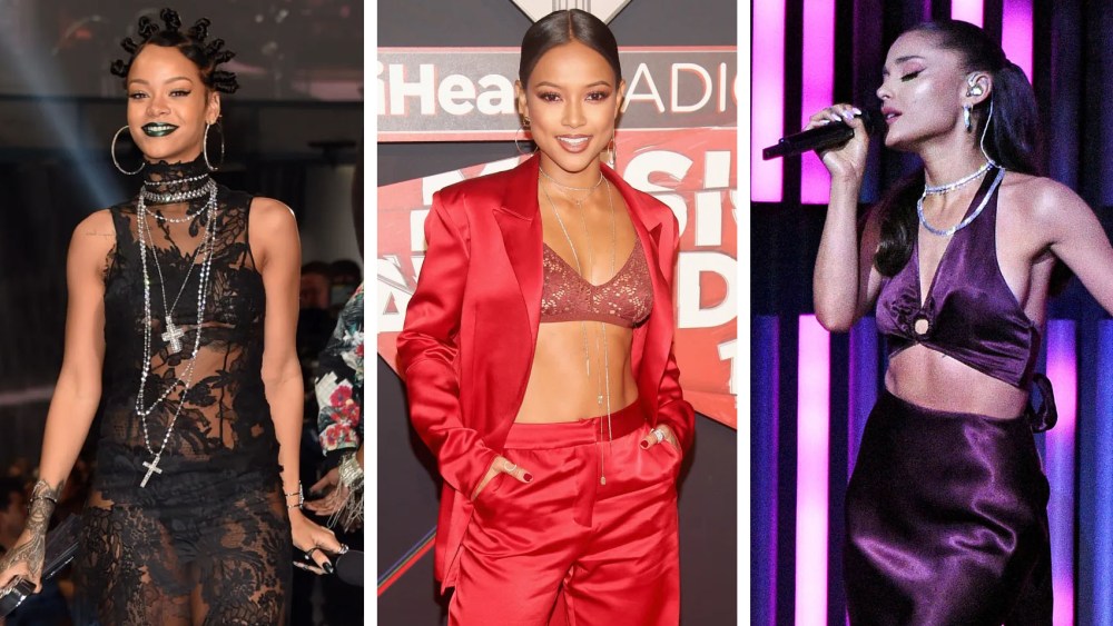 rihanna, ariana grande, iheartradio music awards best dressed, Karrueche Tran