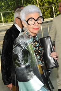Iris Apfel attends the Council of Fashion Designers of America's 28th annual Fashion Awards at Lincoln Center's Alice Tully Hall.