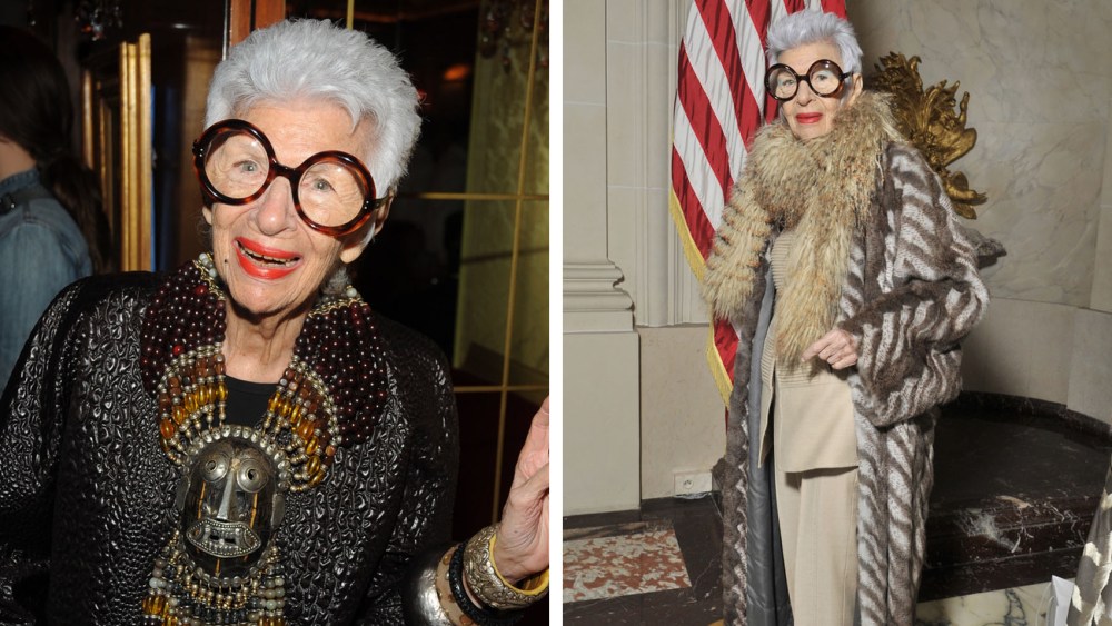 International Women's Day luncheon, Autumn Winter 2016, Paris Fashion Week, France - 03 Mar 2016, Iris B. Apfel attends the "Cartier I Love You" dinner at La Grenouille.