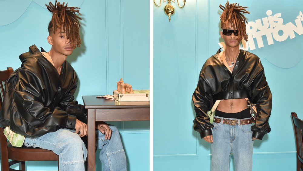 Jaden Smith celebrates Tyler, The Creator's collaboration with Louis Vuitton in Los Angeles on March 21.