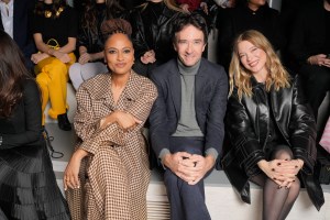 Ava DuVernay, Antoine Arnault and La Seydoux at Louis Vuitton Fall 2024 Ready-to-Wear Show