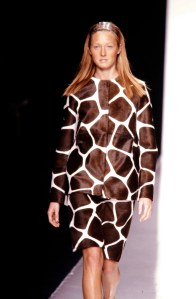 Maggie Rizer at the Michael Kors Spring 1999 ready-to-wear show.