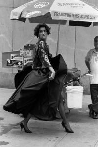 Janice Dickinson in the Michael Kors 1983 holiday collection advance.