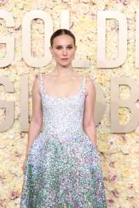 Natalie Portman attends the 81st Annual Golden Globe Awards.