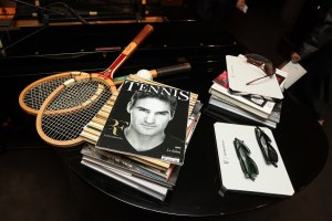 The scene at the Oliver Peoples & Roger Federer launch event.