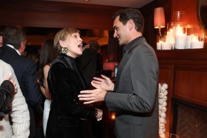 Sharon Stone and Roger Federer