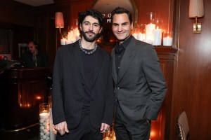 Giampiero Tagliaferri and Roger Federer