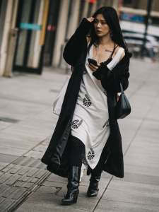 Street style in Shanghai for Spring 2024.