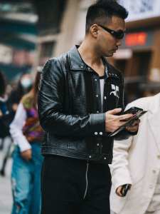 Street style in Shanghai for Spring 2024.