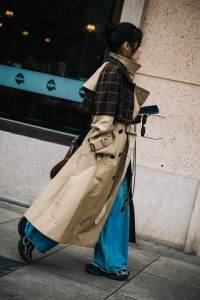 Street style in Shanghai for Spring 2024.