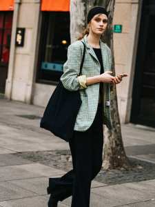 Street style in Shanghai for Spring 2024.