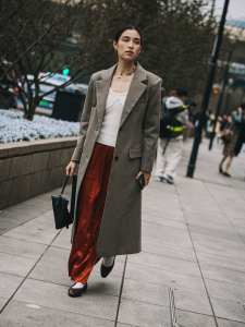 Street style in Shanghai for Spring 2024.