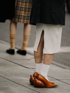 Street style in Shanghai for Spring 2024.