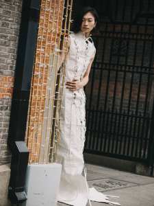 Street style in Shanghai for Spring 2024.