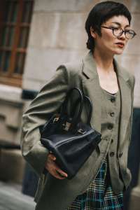 Street style in Shanghai for Spring 2024.