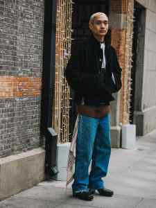 Street style in Shanghai for Spring 2024.