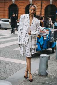 Street style in Shanghai for Spring 2024.