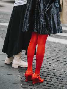 Street style in Shanghai for Spring 2024.