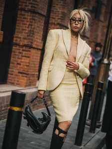 Street style in Shanghai for Spring 2024.