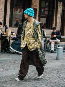 Street style in Shanghai for Spring 2024.