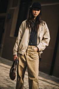 Street style in Shanghai for Spring 2024.