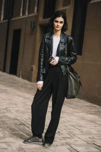 Street style in Shanghai for Spring 2024.