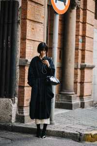 Street style in Shanghai for Spring 2024.