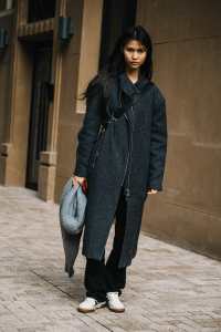 Street style in Shanghai for Spring 2024.