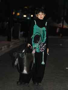 Street style in Shanghai for Spring 2024.