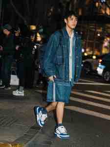 Street style in Shanghai for Spring 2024.