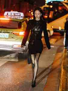 Street style in Shanghai for Spring 2024.