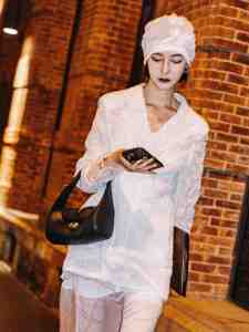 Street style in Shanghai for Spring 2024.