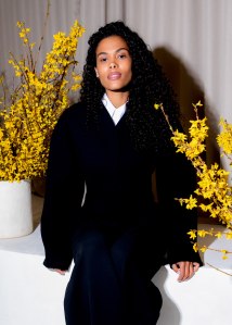 Tina Kunakey at the Simon Porte Jacquemus Award Ceremony