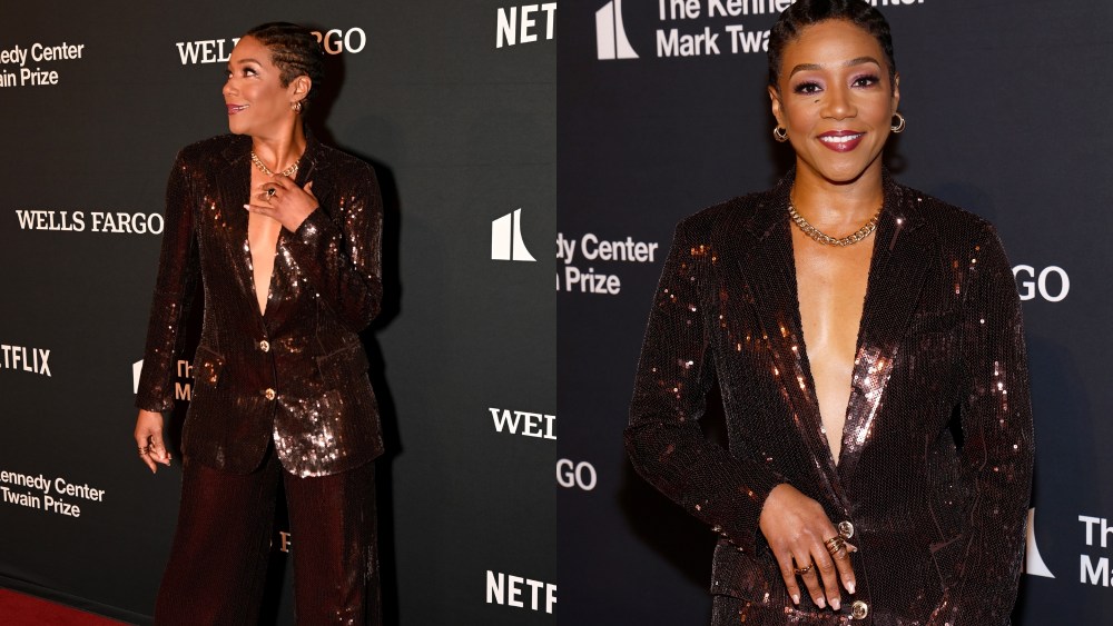 Tiffany Haddish attends the 25th Annual Mark Twain Prize For American Humor at The Kennedy Center on March 24, 2024 in Washington, DC.