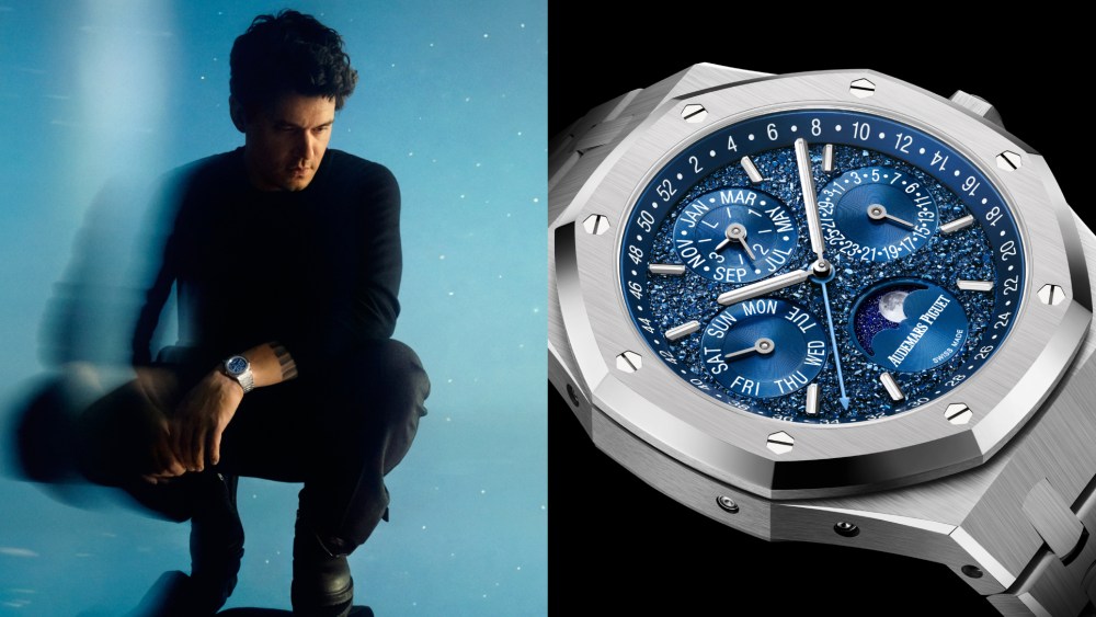 John Mayer watch collection collaborates with Audemars Piguet. Royal Oak Perpetual Calendar watch,