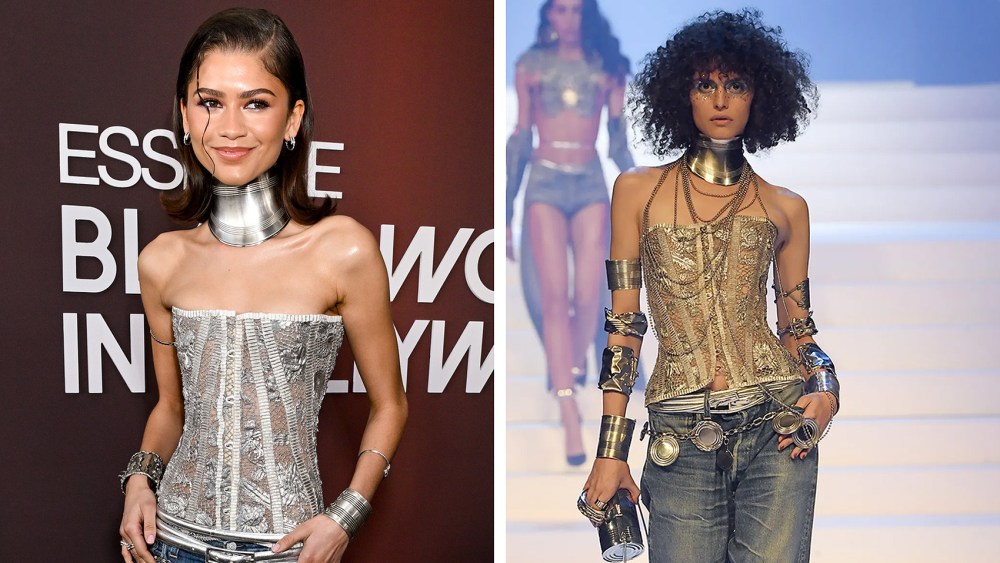 Zendaya, Jean Paul Gaultier, Essence Black Women in Hollywood Awards 2024, Jean Paul Gaultier's spring 2020 couture collection