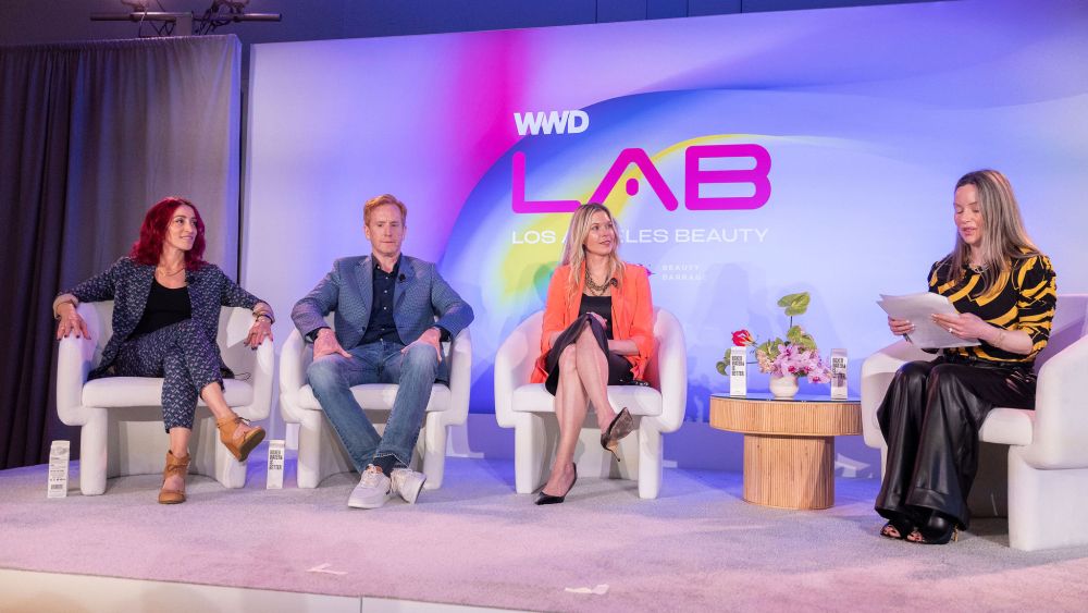 Rebecca Bartlett, Kevin Murphy, Liz Whitman and Tina Henry Bou-Saba at the WWD Los Angeles Beauty Forum, April 12, 2024.