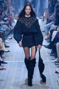 Model on the catwalk