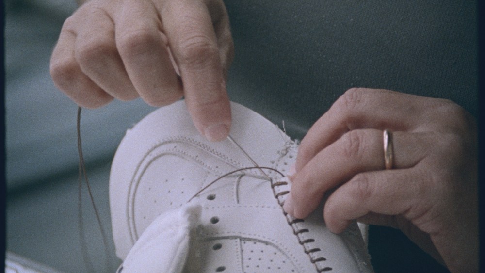 The making of a pair of Axel Arigato sneakers