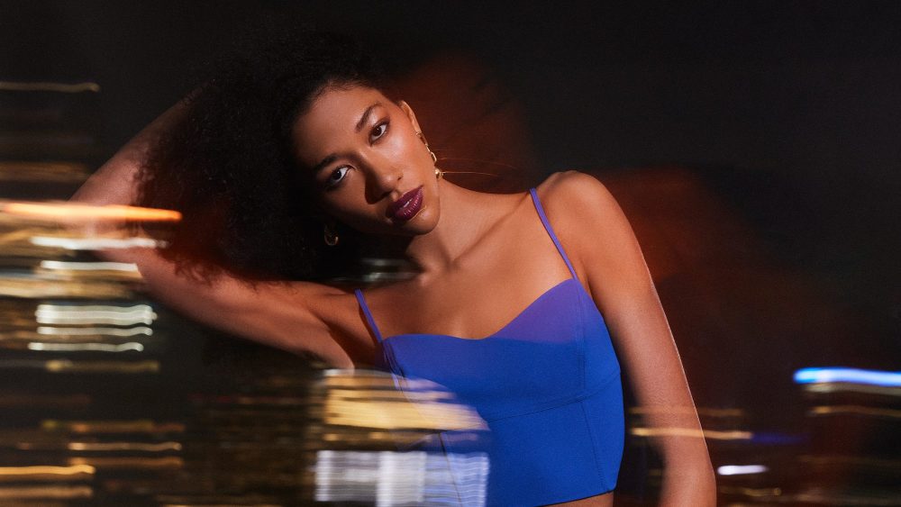 Aoki Lee Simmons modeling for BCBG New York spring 2024