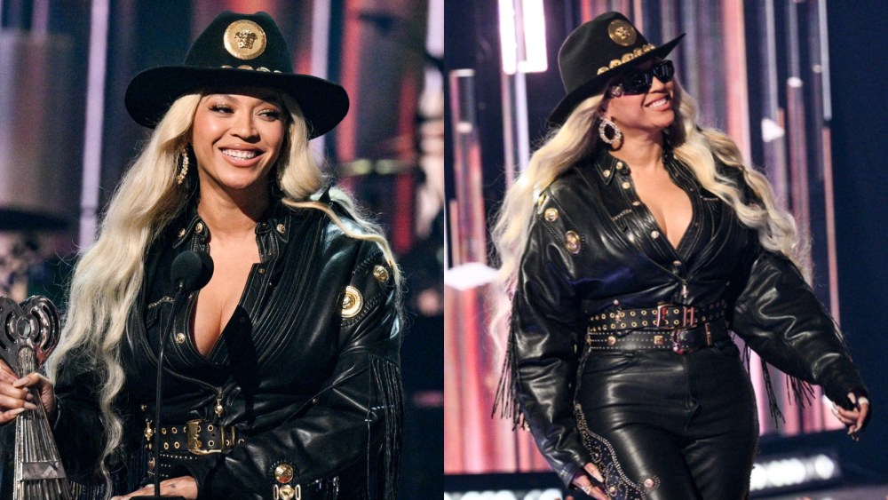 Beyoncé accepts the Innovator Award at the 2024 iHeartRadio Music Awards on April 1 in Los Angeles.