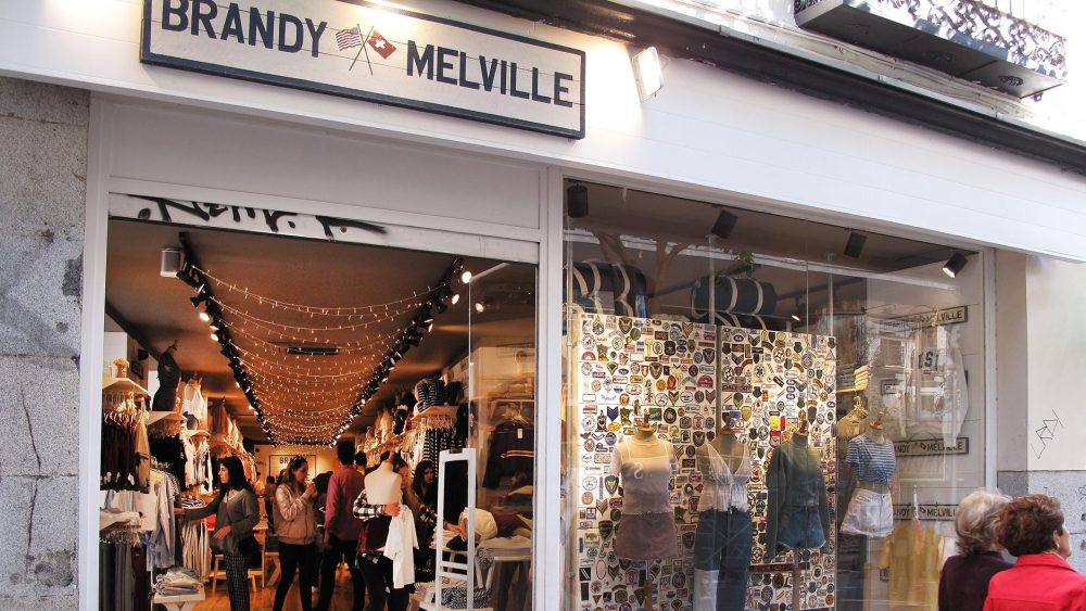 Brandy Melville store in Madrid circa 2017.