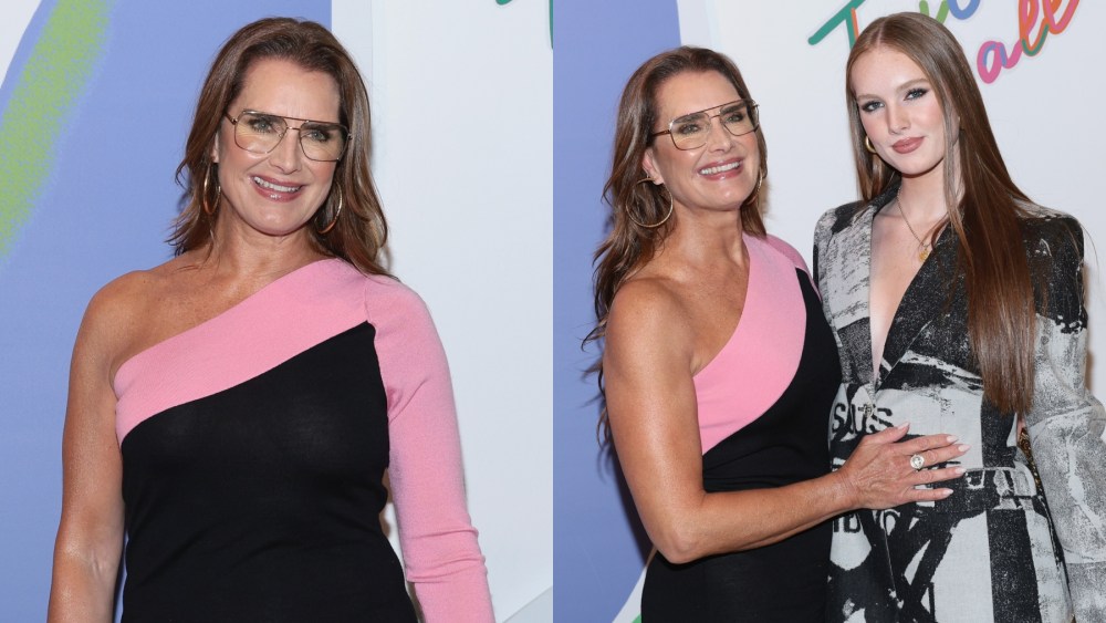 Brooke Shields and child Grier Hammond Henchy attend the 2024 Tribeca Ball on April 1 in New York, daughter