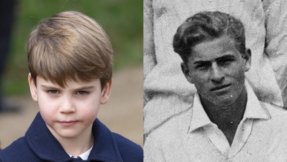 Prince Louis, young Prince Philip.