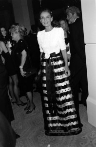Actress Audrey Hepburn attends the event.