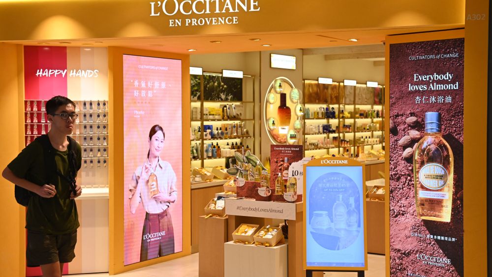 A L'Occitane store in Hong Kong.