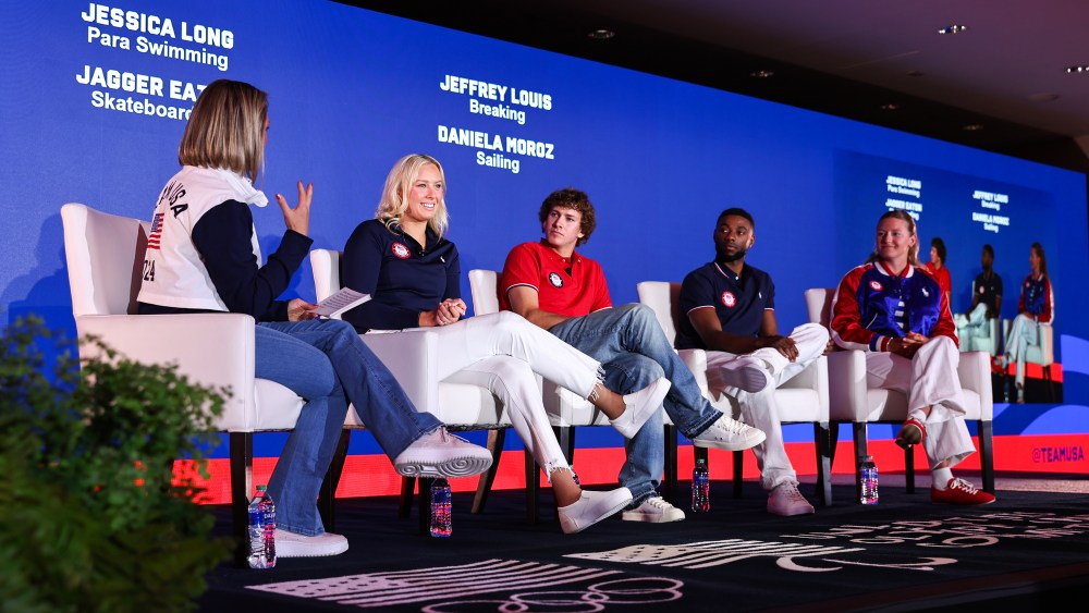 The Style and Sport panel at the U.S. Olympic and Paralympic Committee's media summit.